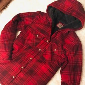 WindRiver Plush lined plaid jacket
